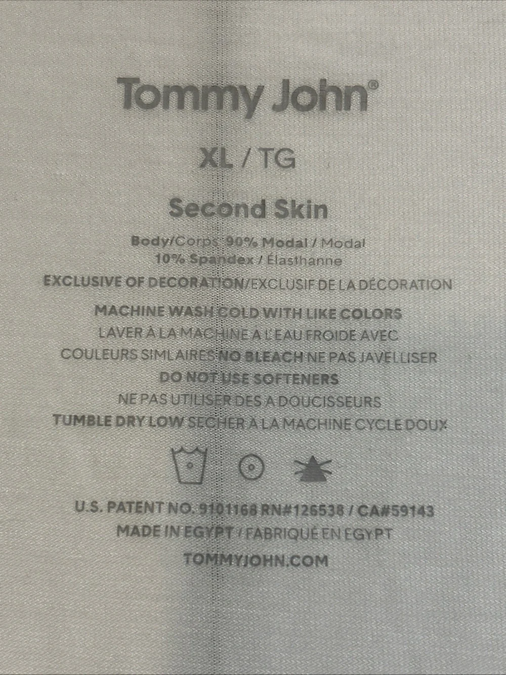 Tommy John Second Skin V-Neck Men’s T-Shirt Size XL  Micro Modal Stretch Tee